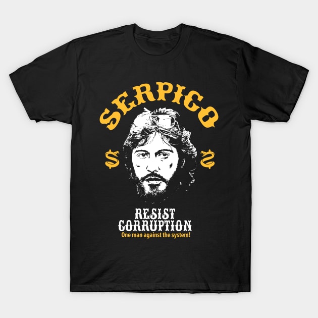 Serpico: A Badge of Integrity - Al Pacino Inspired T-Shirt T-Shirt by Boogosh